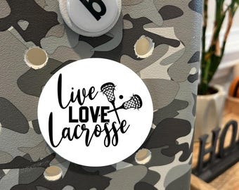 Live Love Lacrosse Bogg Bag Tag: Personalized 3D Printed Accessory