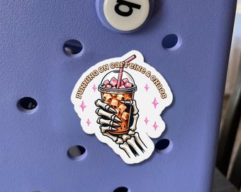 Jogging on Caffeine & Chaos Taschenanhänger, Fun Coffee Love Bogg Taschenanhänger