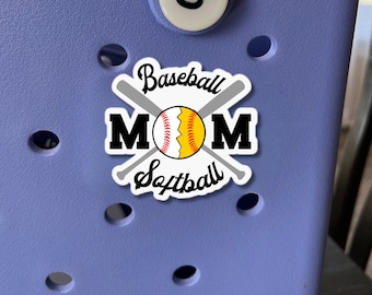Baseball Softball Mom Bag Charm: Sports Tag