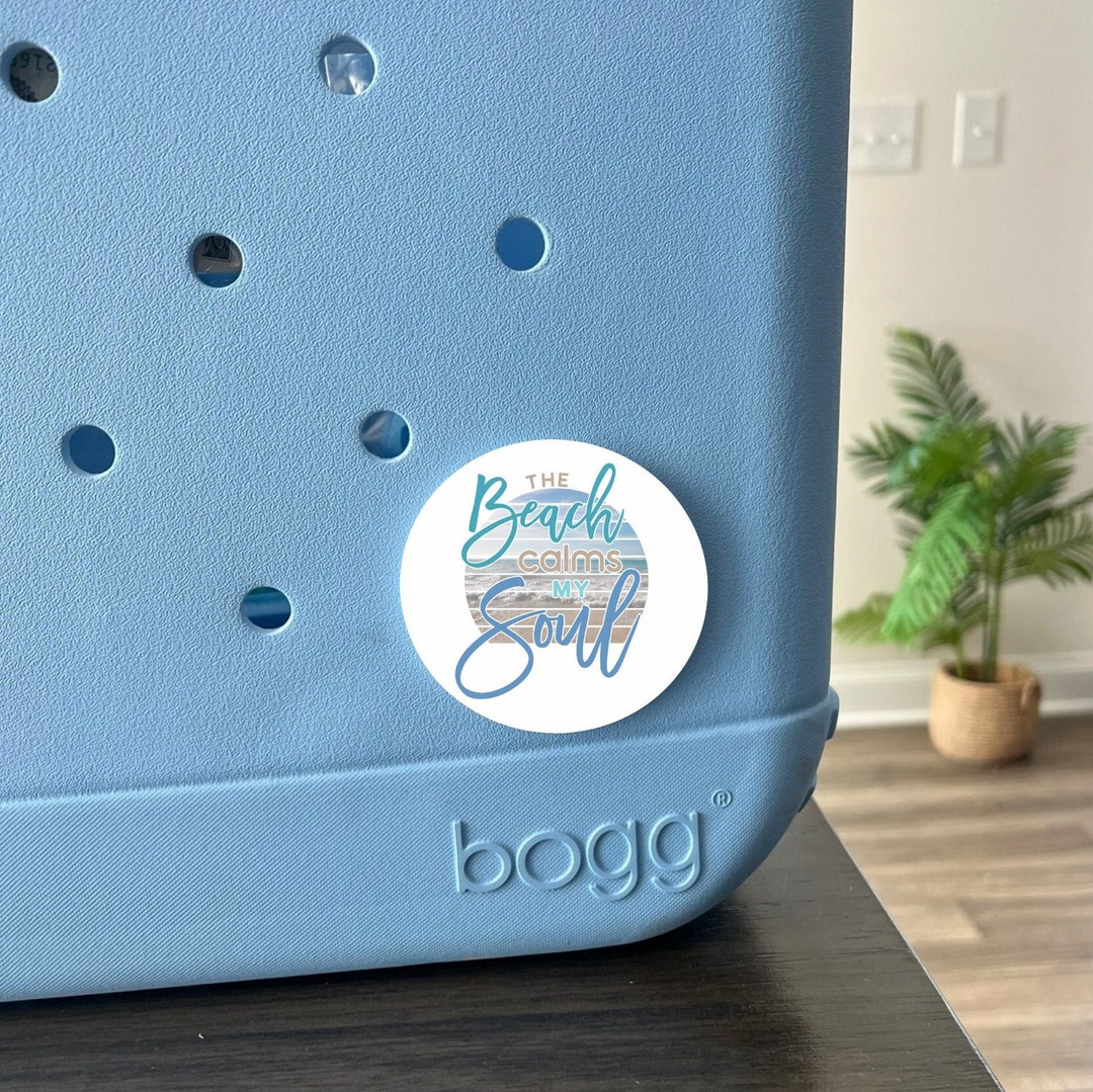 Beach Calms My Soul Bogg Bag Tag - Etsy