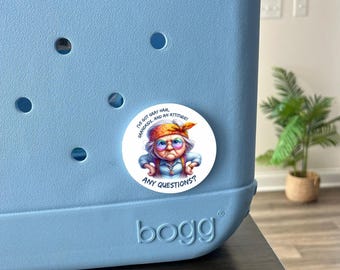 Angry Grandma Bogg Bag Tag: Sassy Grandmother Gift