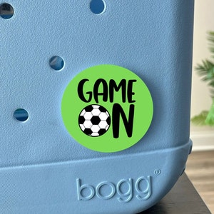 Game On Soccer Bag Tag, Custom Bag Charm, Gift for Soccer Lovers
