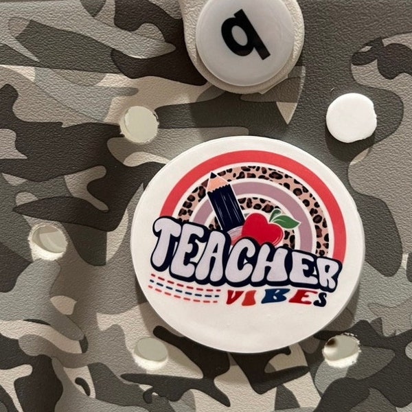 Retro Teacher Bag Tag  | Teacher Appreciation Gift| Teacher Tags