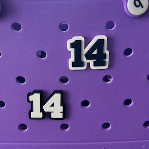 Player Sports Number Bogg Bag Tag | Custom Number | Sports Mom Gifts