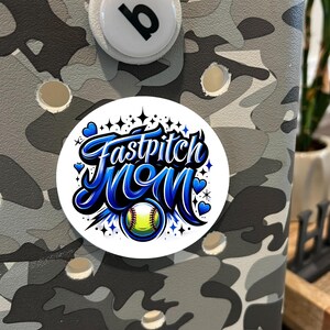 Fastpitch Mom Bogg Bag Tag: Personalized Softball Accessory