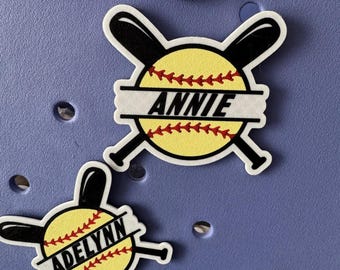 Personalized Softball Bag Tag: 3D Printed Waterproof Bogg Bag Accessory