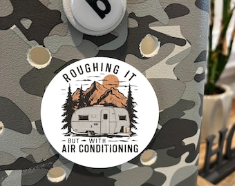 Roughing It Bogg Bag Tag: Funny RV Camper Accessory