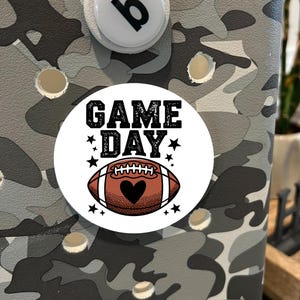 Custom Football Bag Tag – &quot;Game Day&quot;, Bogg Bag Charm, Bogg Accessory, Football Charm