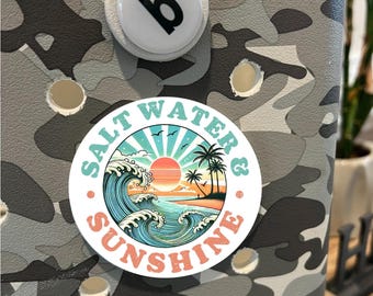 Salt Water & Sunshine Bogg Bag Tag: Beach Lover Accessory