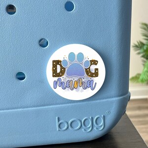 Blue Paw Dog Mom Bag Tag for Bogg Bag