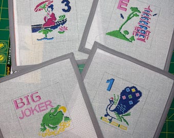 Custom Mahjong Tile Needlepoint Canvas