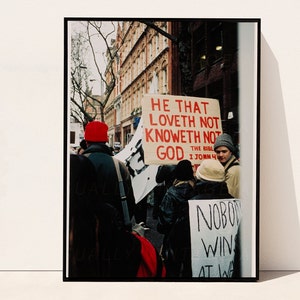 Anti-War Protest photo 2009, Digital Print