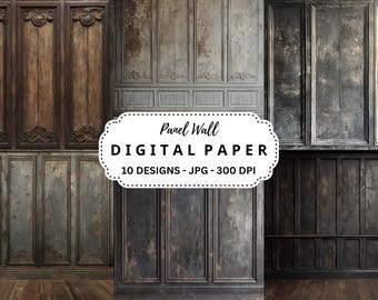 Old Master Panel Wall Textures: Photoshop Backdrop Set (Digital Download)