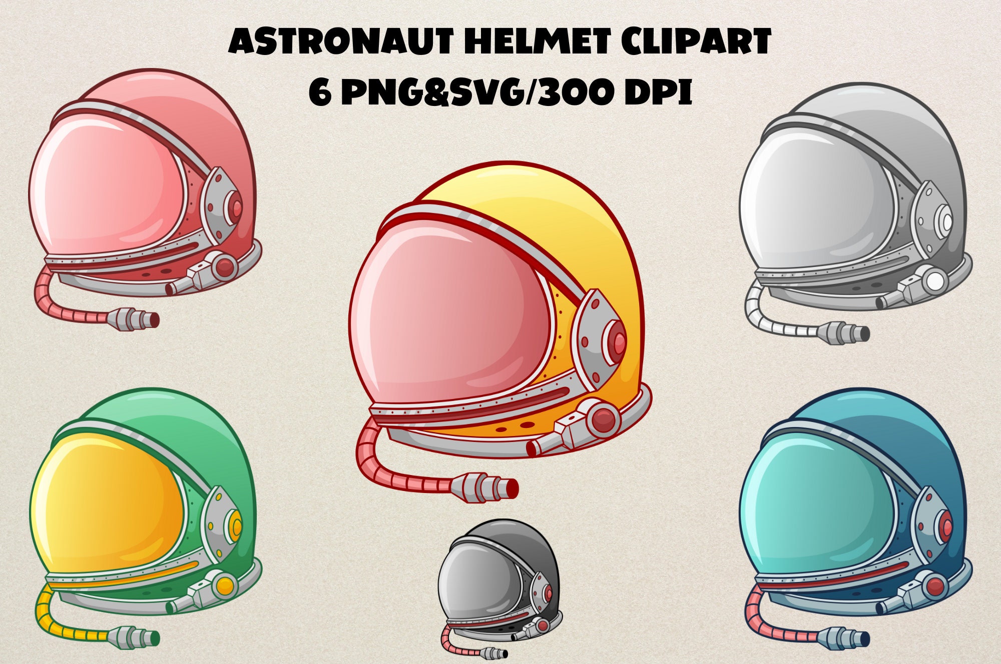 Astronaut Helmet Clipart Set Space Helmet SVG Astronauts Etsy Canada