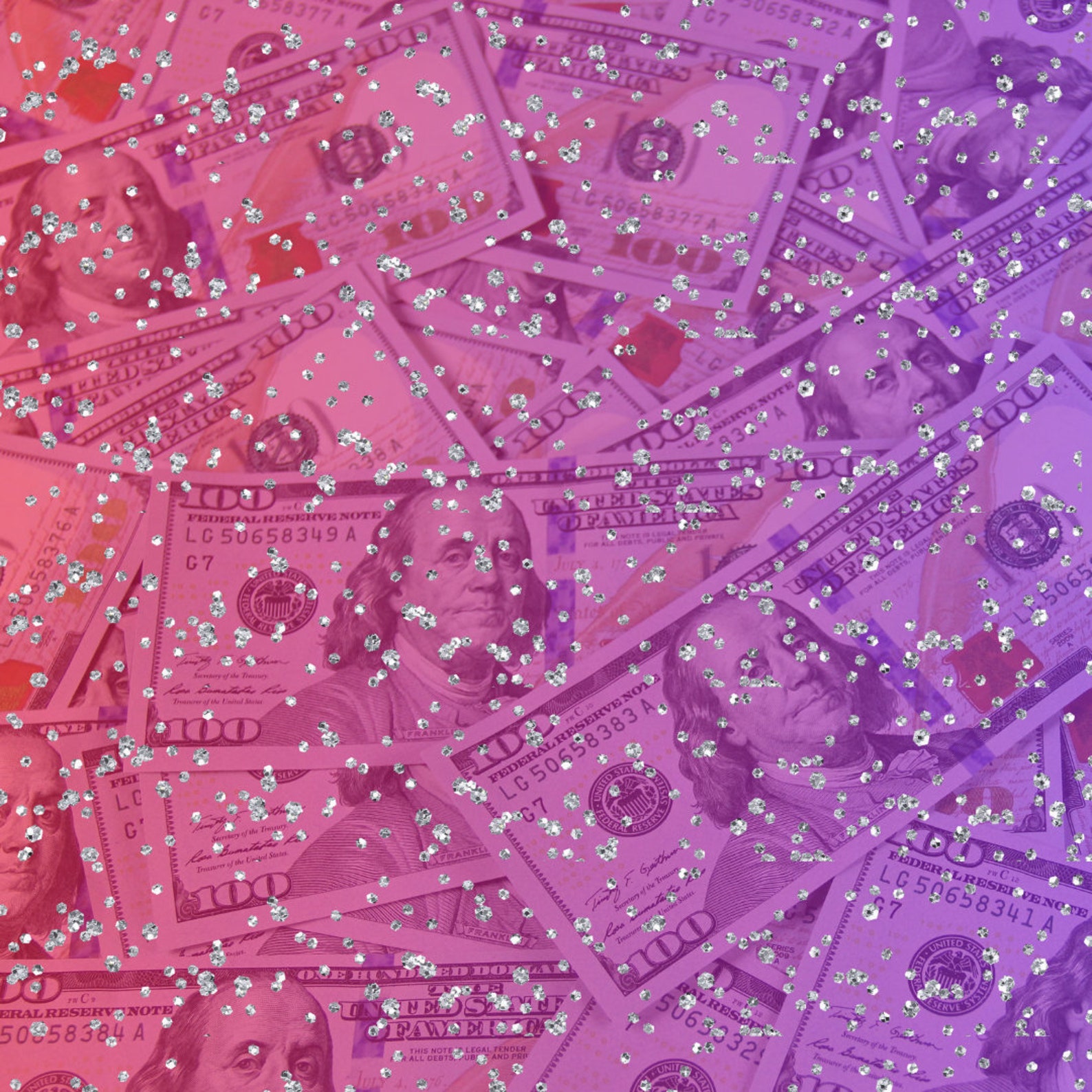 Glitter Money Wallpaper Backgrounds Bundle Money Digital Etsy