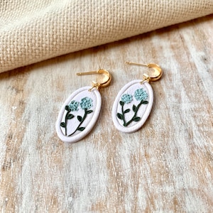 Floral Clay Earrings