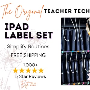 Classroom Ipad labels elementary classroom laptop organizer teacher toolbox label computer label classroom must have classroom management