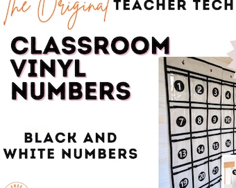 Vinyl Classroom Number Decals