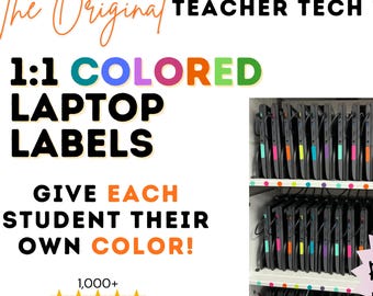 Individual Student Laptop Chromebook label system for classroom management teacher organization classroom decor