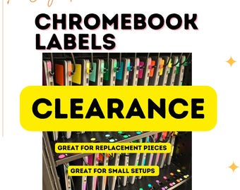 Clearance Chromebook Label Sets