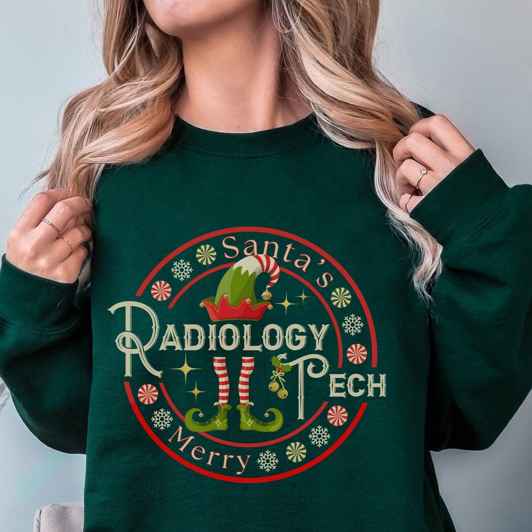 Christmas Radiology Tech Sweatshirt Merry Xray Technologist Etsy