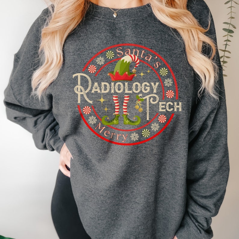 Christmas Radiology Tech Sweatshirt Merry Xray Technologist Etsy