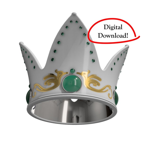 STL: White Queen Crown, Alice in Wonderland - 3D Model STL only