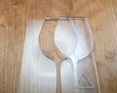 Wine Bottle (and Glass) Router Template for Charcuterie, Cheese and Cutting Boards - Laser Cut