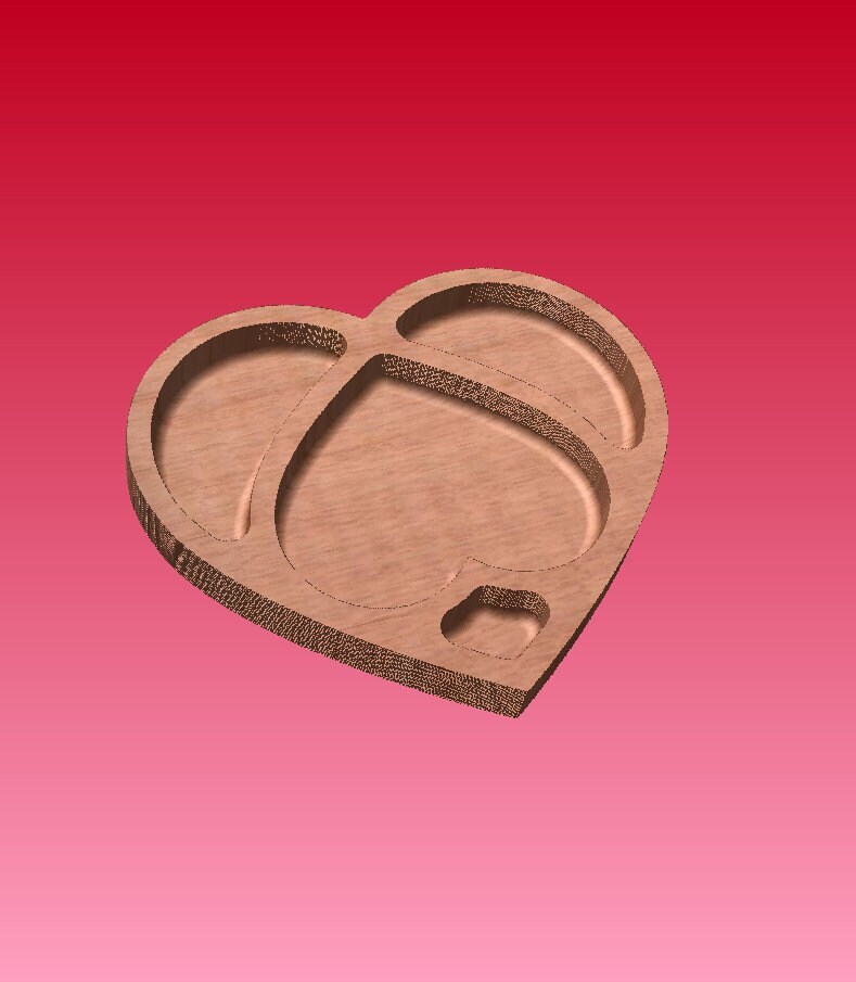 Valentine Love Router Templates Acrylic Hearts Double Etsy