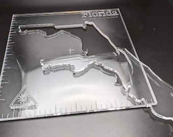 US State Router Template - Two sizes 6&quot; and 10&quot; - Custom up to 10&quot; available