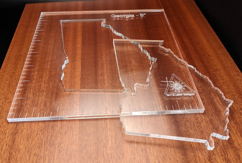 US State Fräser Vorlage - Zwei Größen 6 "und 10" - Individuell bis 10" verfügbar Bild 3