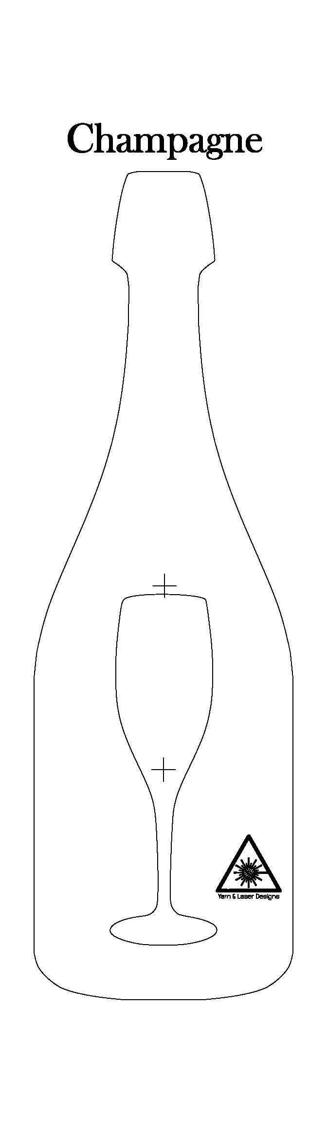 Wine Bottle (and Glass) Router Template for Charcuterie, Cheese and ...