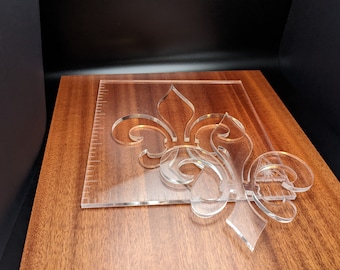Fleur de Lis Fräser Template - Jetzt in zwei Größen 6" und 10"