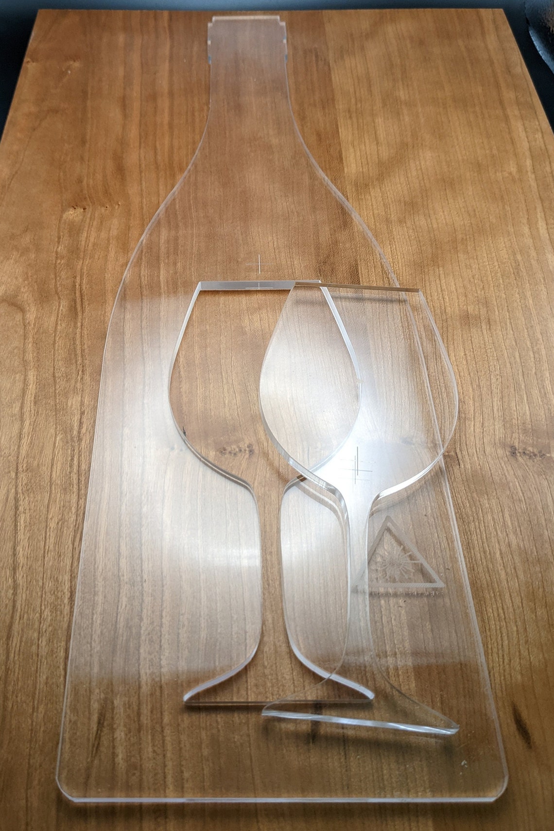 Wine Bottle (and Glass) Router Template for Charcuterie, Cheese and ...