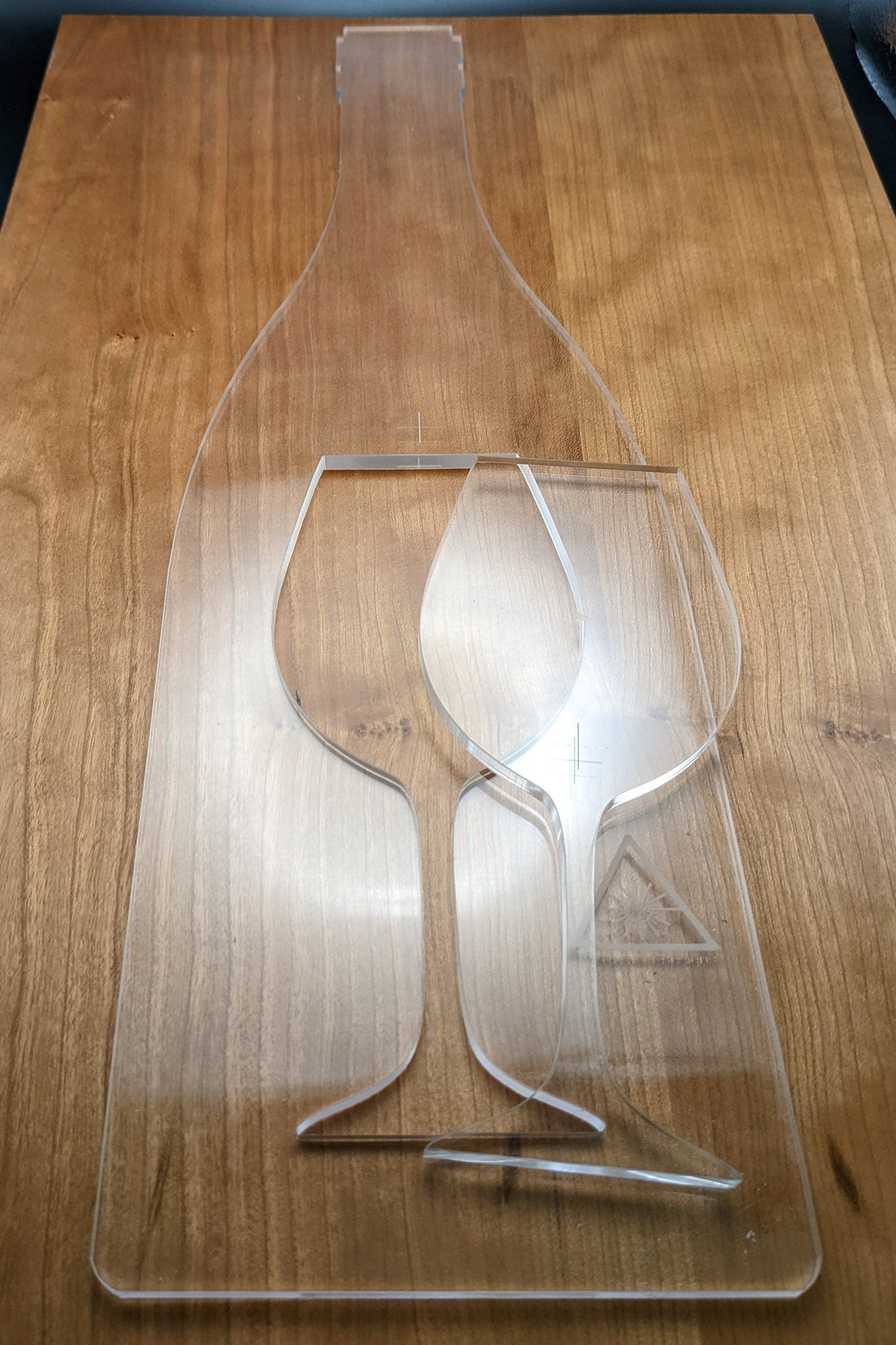 Wine Bottle (and Glass) Router Template for Charcuterie, Cheese and ...