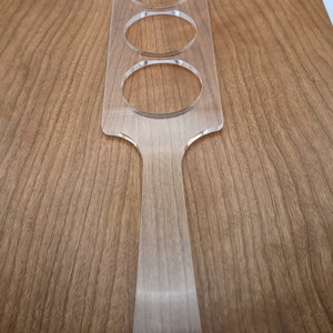 Beer flight Router Templates - Clear Acrylic - Laser Cut