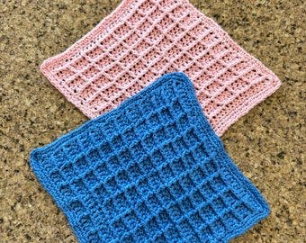 Organic Cotton crochet kitchen cloths / Handmade washcloth/ Crochet kitchen cloth / Cotton washcloth