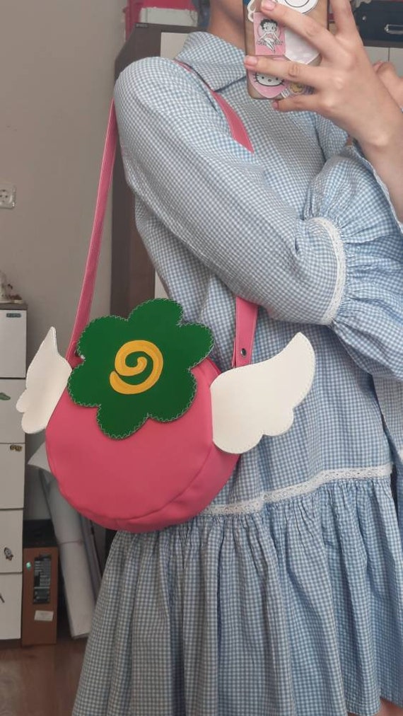 Handmade Paradise Kiss Bag: Pink Faux Leather Anime Bag - Etsy 