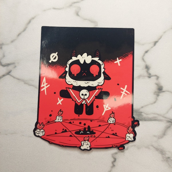 Cult of the Lamb colored sticker!