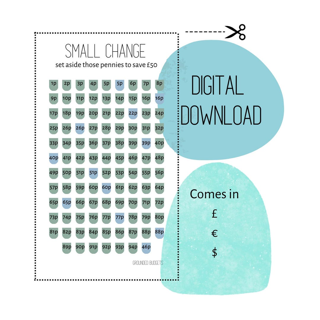 Downloadable Small Change (50) Challenge - Etsy