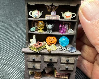 1:24 scale Witch / wizard/ Magical / HP cabinet / hutch dresser OOAK