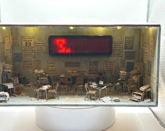 Welcome to Hell – 1:48 Mixed-Media Art Object (Inspired by Good Omens, Illuminated Miniature)