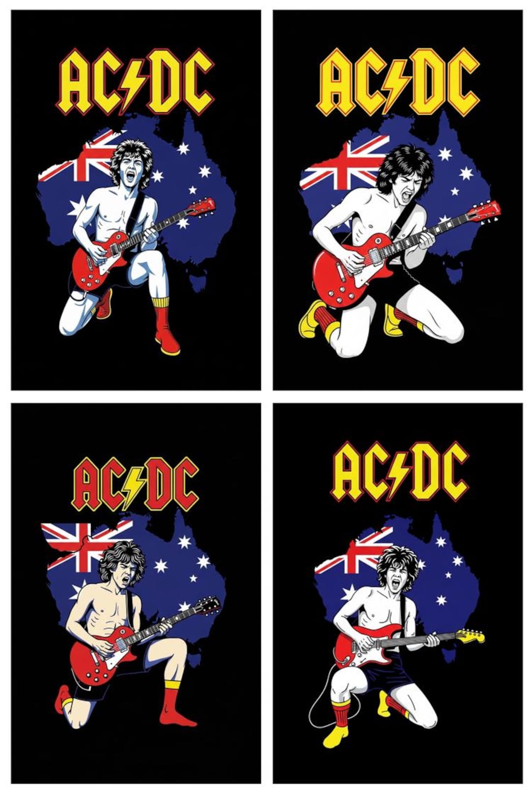 ACDC Bundle Design Art, Digital Printable, Digital Print, Wall Art ...