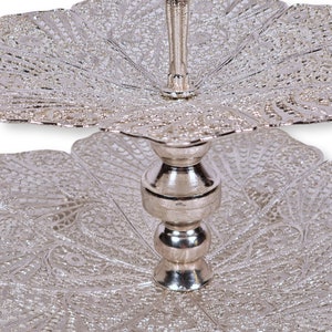 Beautiful handmade candy tower made with silver-plated copper wire, authentic Persian art. image 5