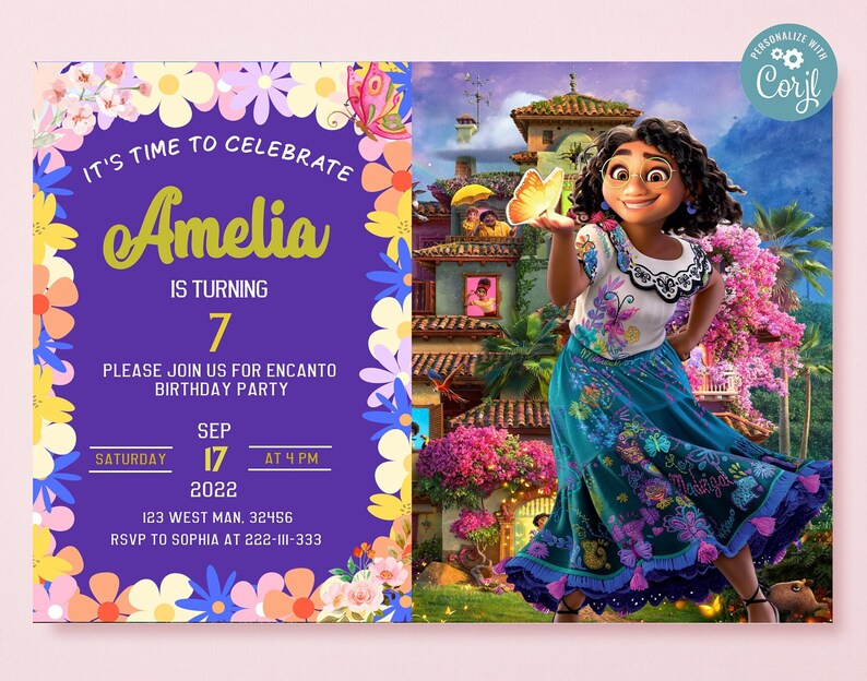 Encanto Birthday Card Printable Free