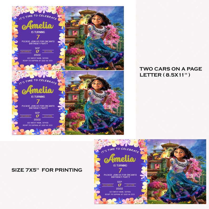 Encanto Birthday Invitation Encanto Printable Invitation Etsy