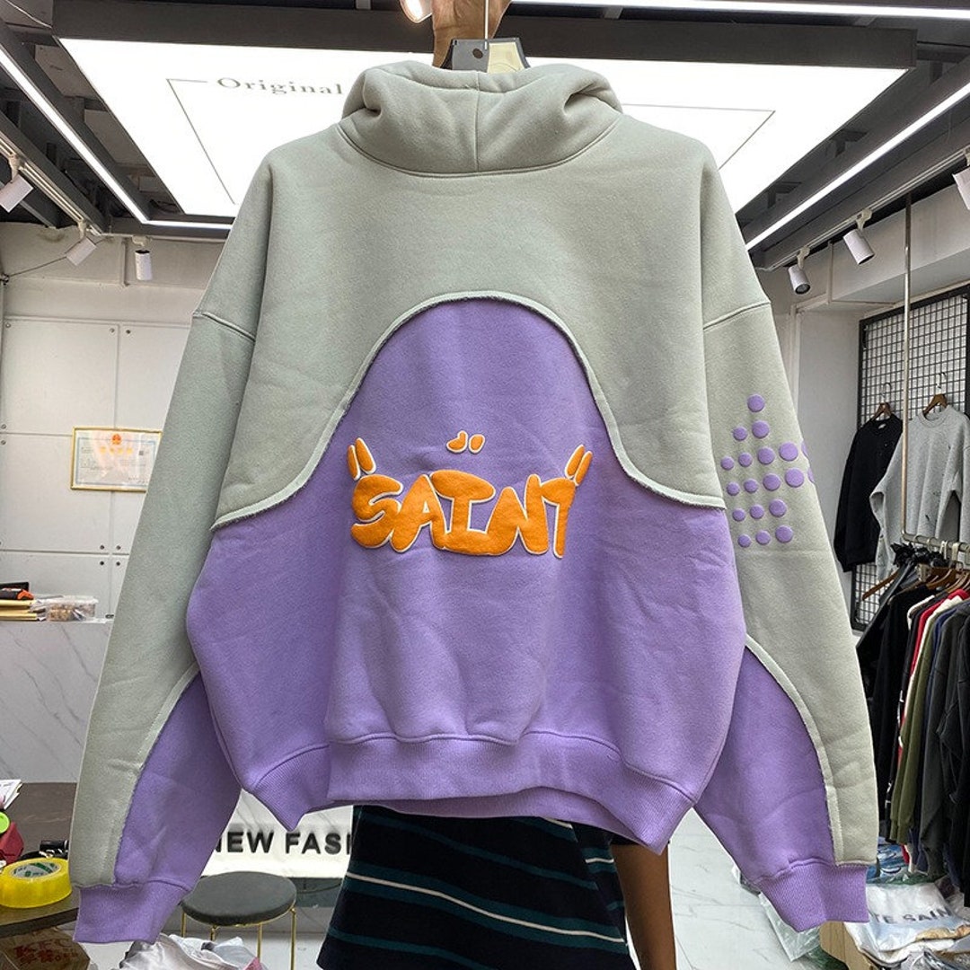Purple Saint Hoodie Pullover Sizes M-XL Y2k Hoodie - Etsy Ireland
