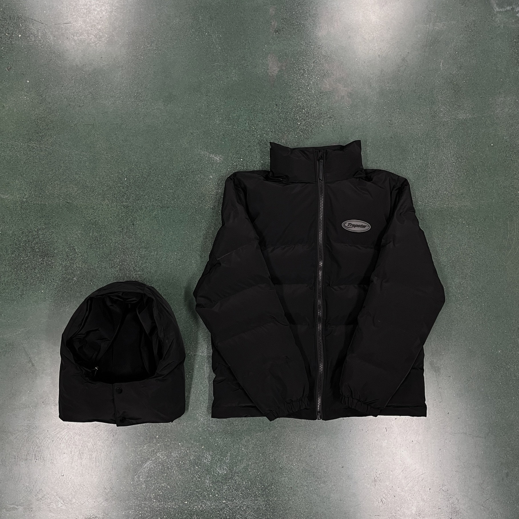 trapstar black coat