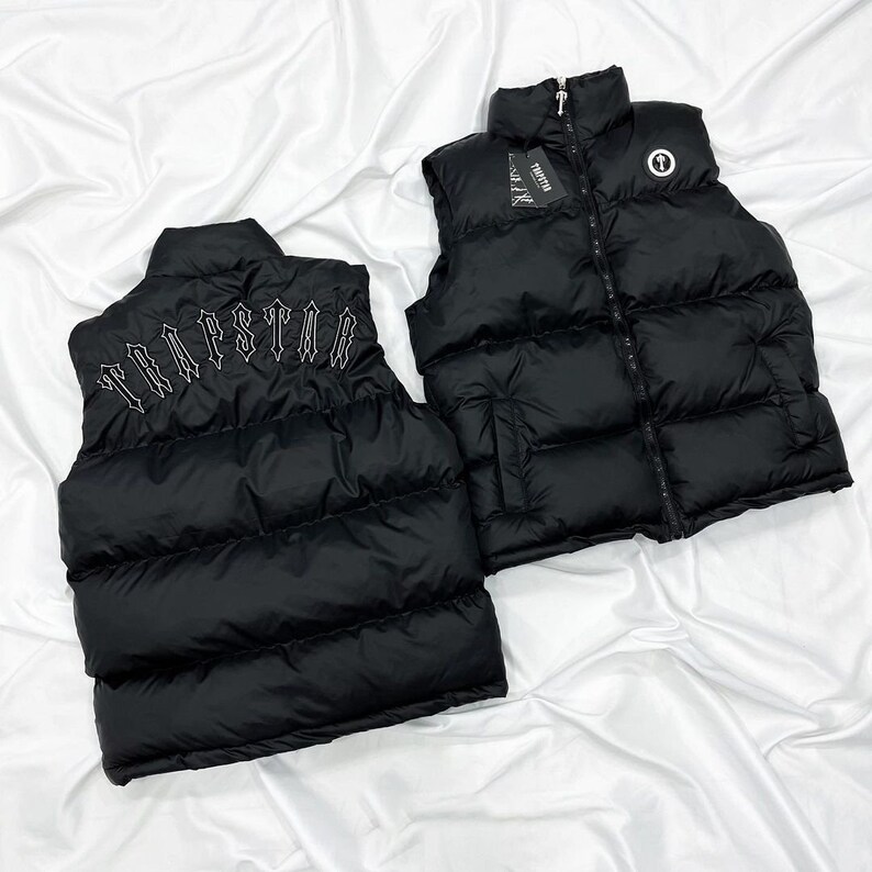 Trapstar Vest Trapstar Gilet Trapstar Bodywarmer Black Etsy Ireland