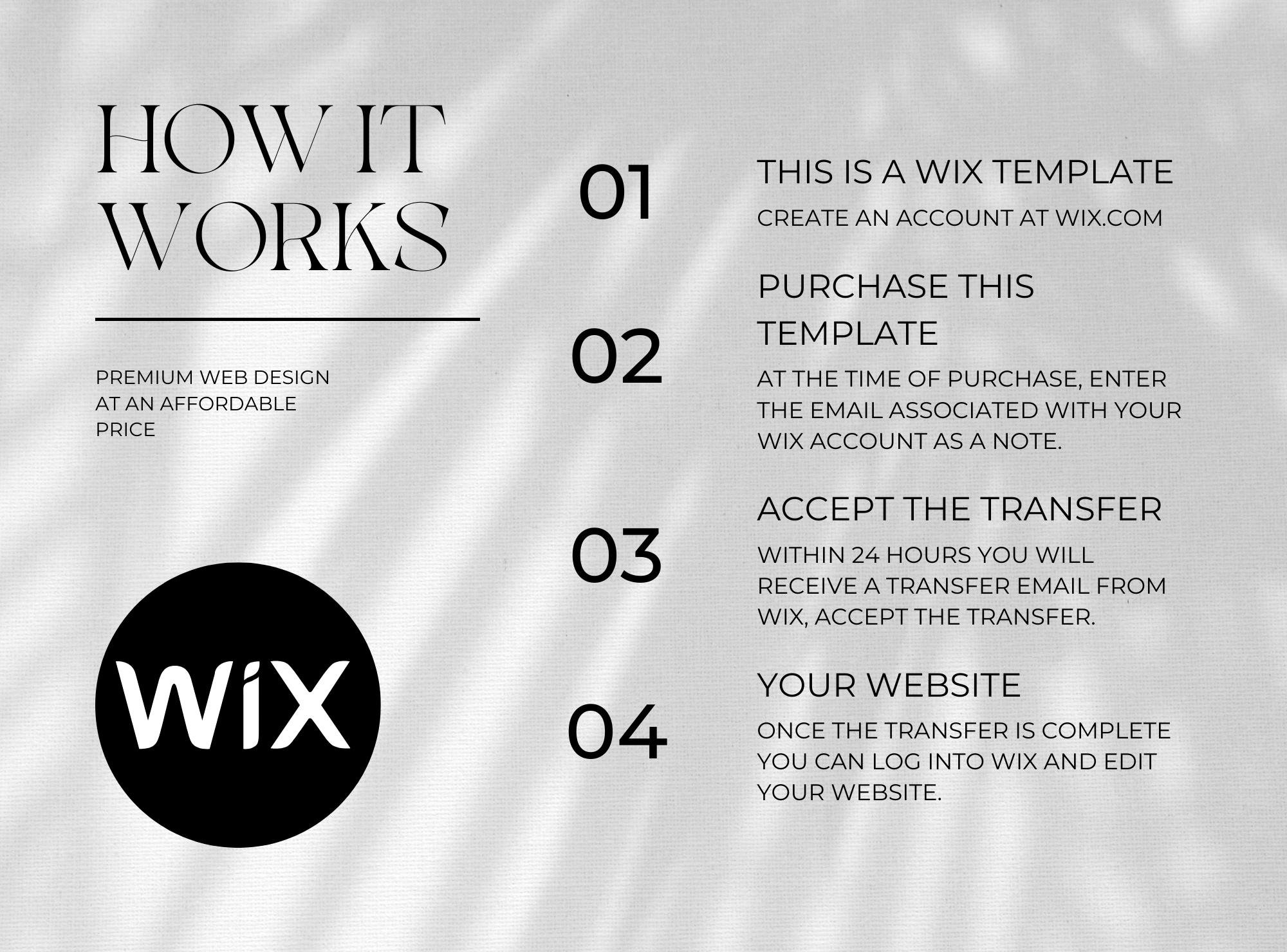 WIX Website Template Website Template Website Design Etsy wix-website-template-website-template-website-design-etsy